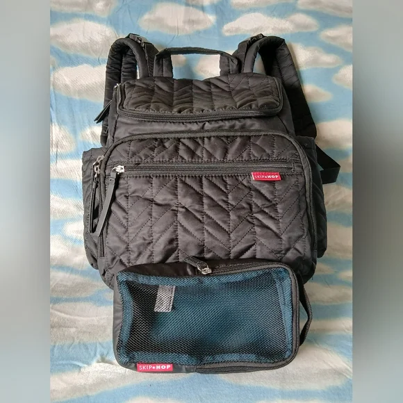 Skip Hop Quilted Backpack Black - Picture 12 of 16